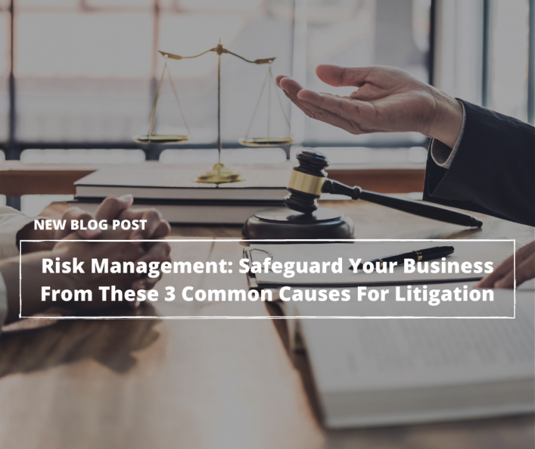 Read more about the article Risk Management: Safeguard Your Business From These 3 Common Causes For Litigation